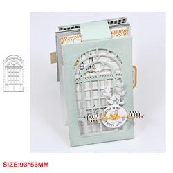 Metal Gate Door Cutting Dies New Arrival 2024 For Scrapbooking Album Diy Paper Card Making Craft Embossing Stencils