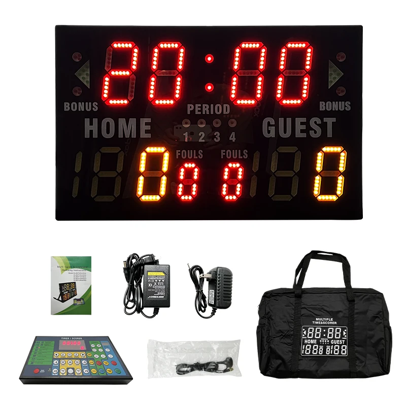 Ganxin Sports multi-sports desktop indoor portable electronic scoreboard,basketball scoreboard digital including console