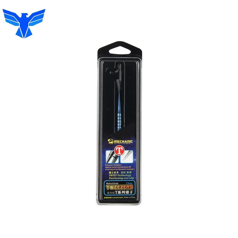 Mechanic Titanium Alloy Non-magnetic High Hardness Aviation Ultra-precise Step Structure Tweezers Phone Ic Bga Chip Repair Tools