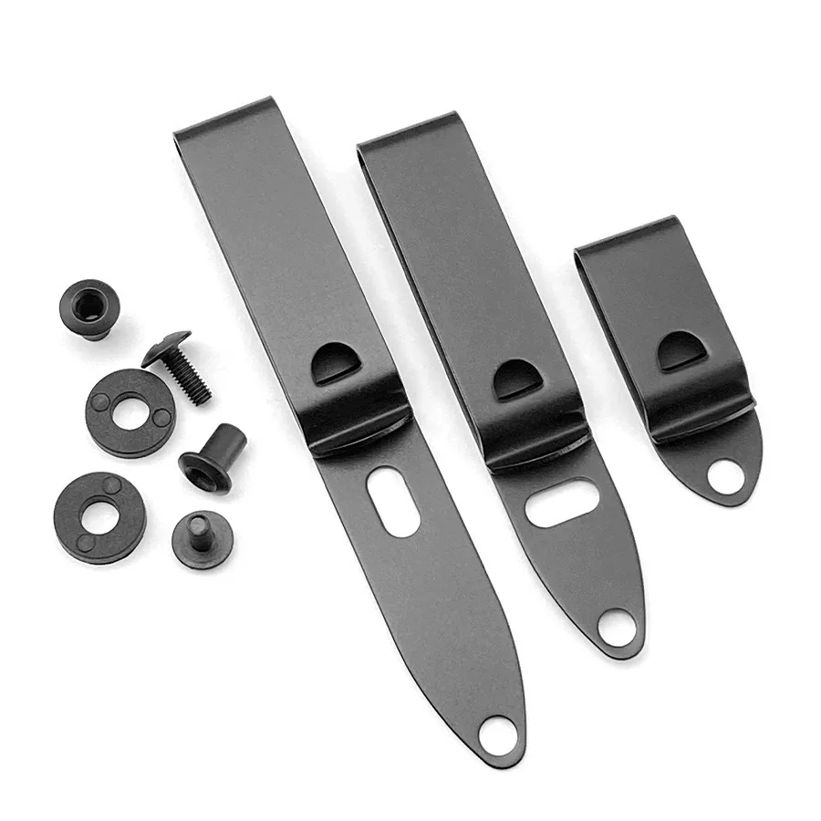 Universal Sheath 2 Hole Kydex Clips Stainless Pocket Clip  for IWB K Sheath Belt Clip With Screws