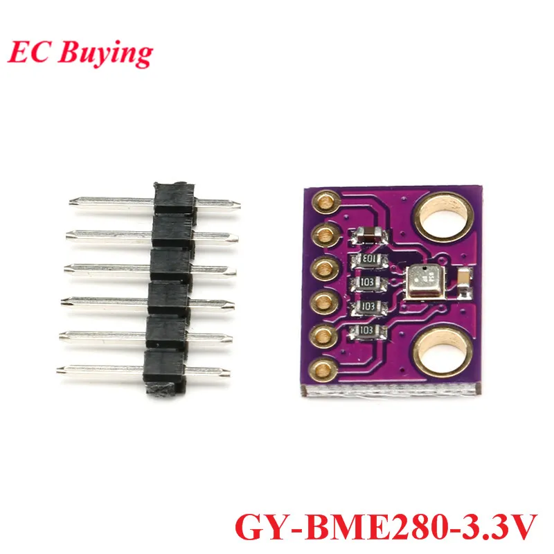 5Pcs/1pc GY BME280 3.3V 5V BMP280 3.3V Digital Temperature Humidity Atmospheric Pressure Sensor Module IIC I2C SPI Smart Home