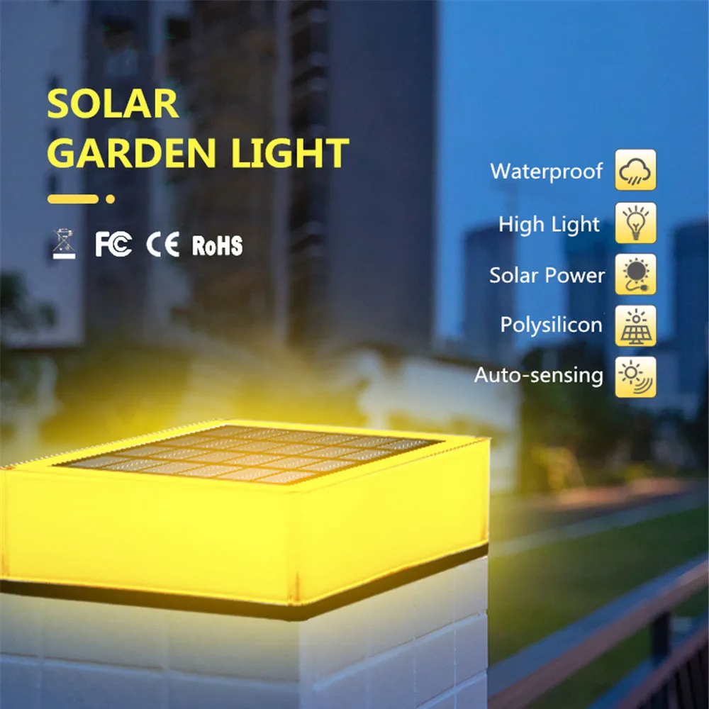 T-SUN 1PC/2PCS Solar Power Light IP68 3000K 6000K RGB Solar LED Light Outdoor Garden Decoration Outdoor Solar Stigma Lights Lamp