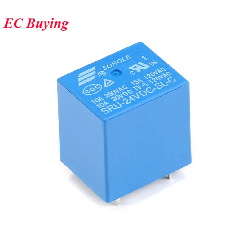 DC Power Relay 3V 5V 9V 12V 24V 10A SRD-03VDC-SL-C SRD-09VDC-SL-C SRD-05VDC-SL-A SRD-12VDC-SL-A SRD-24VDC-SL-A 4Pin 5Pin rele