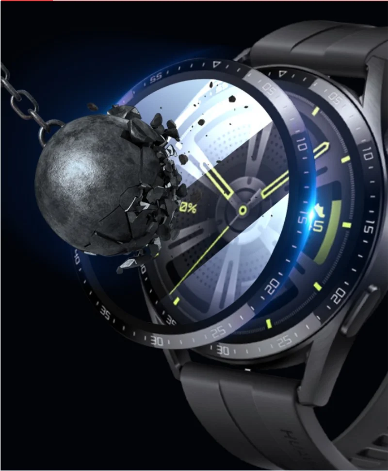 2 قطعة ثلاثية الأبعاد شاشة حامي فيلم لهواوي ساعة GT3 46 مللي متر ساعة ذكية لينة الألياف غطاء للحماية اكسسوارات (وليس الزجاج)