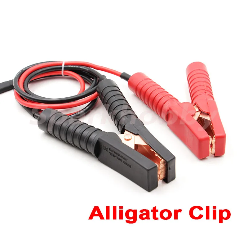 1PC 10AWG 100cm 300A RC Alligator Clip to XT60 Female Plug Cable Q6 D6 field charging cable Car Battery Clamps Crocodile Clip