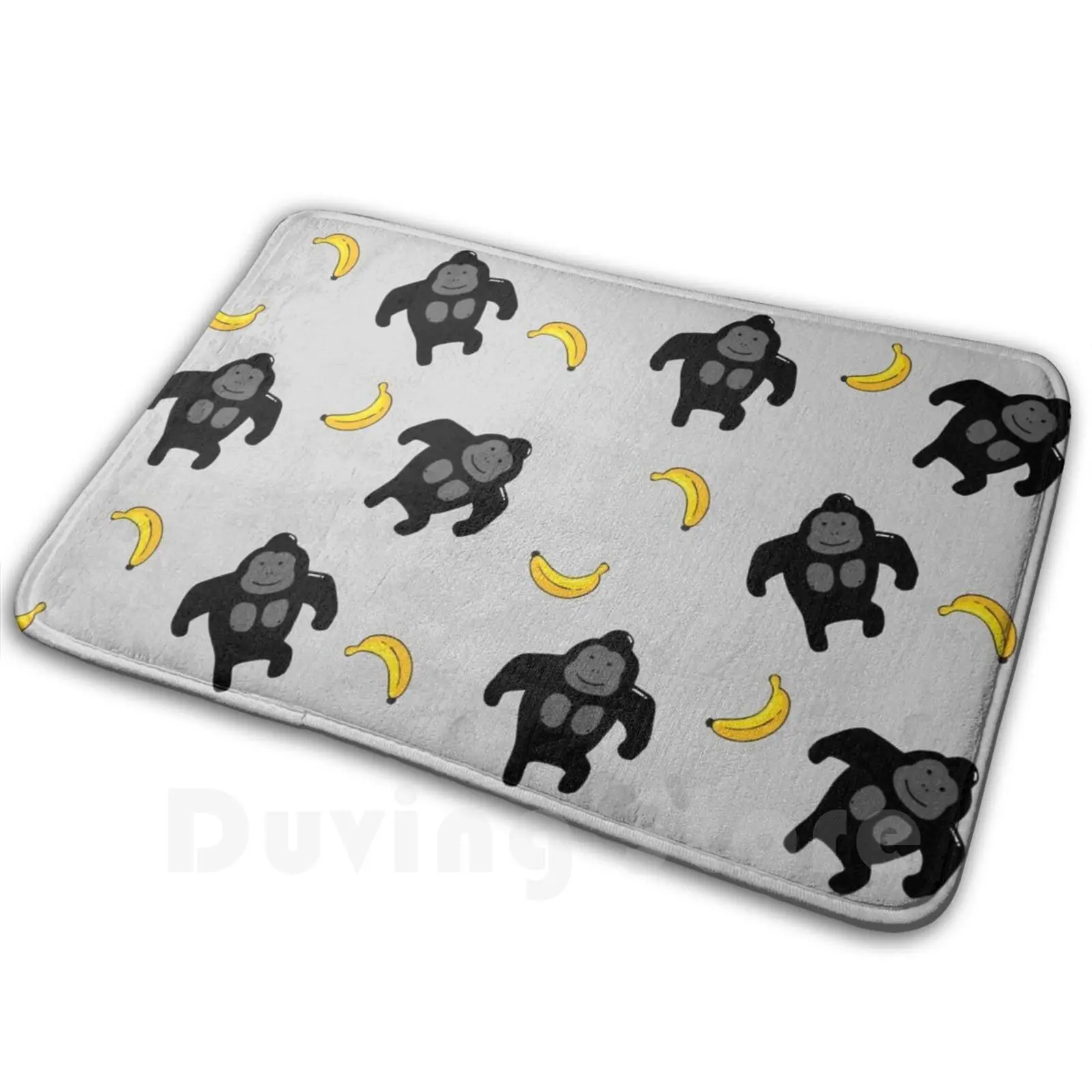 

Gorilla Soft Non-Slip Mat Rug 400 Carpet Cushion Gorilla Monkey Kawaii Cute Banana Fruit Cartoon Anime Pattern Cool Design