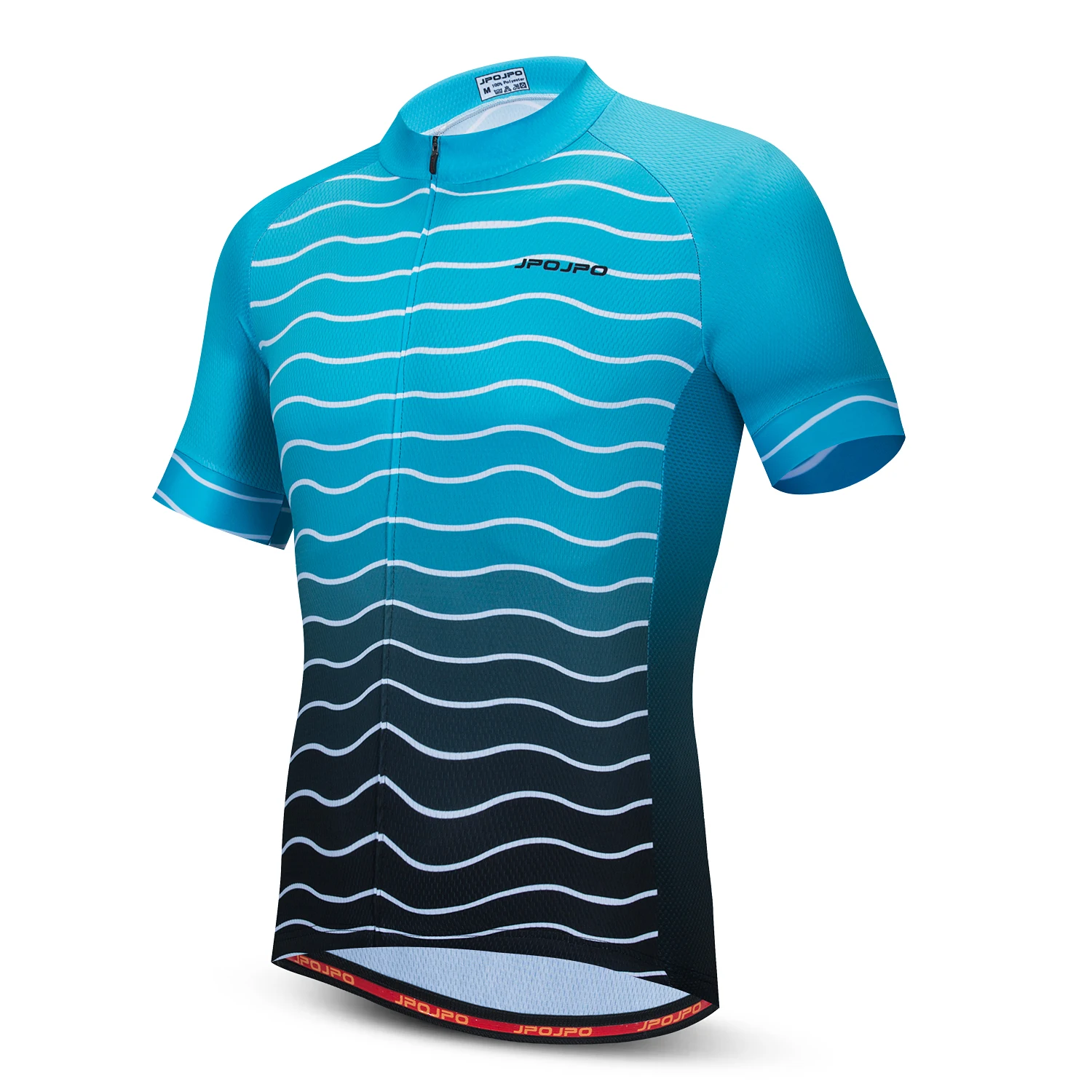 Men Cycling Jersey Summer Short Sleeves Quick Dry Road Bike Clothing MTB Ropa Ciclismo Triathlon Uniform Sportwear Blue Maillot