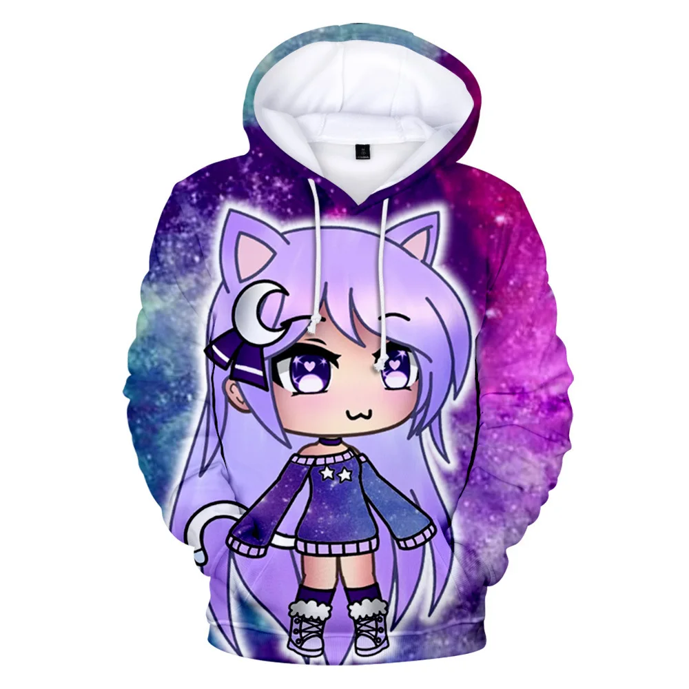 Game Gacha Life 3D Print Oversized Women/men Hoodies Sweatshirts Streetwear Hip Hop Pullover Hooded Jacket Casual Sportswear