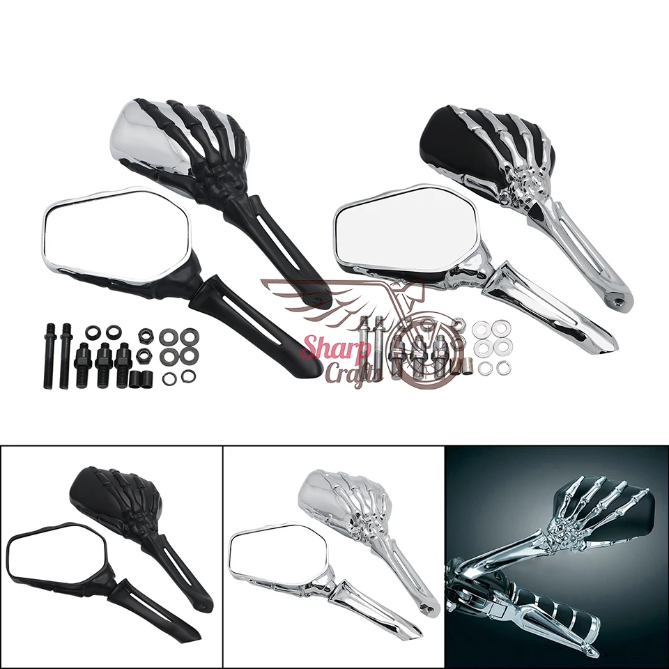 Motorrad Zubehör Schädel Talon Hand Rück Seite Spiegel Für Kawasaki Vulcan VN400 VN800 VN900 VN1500 VN1600 VN1700 VN2000