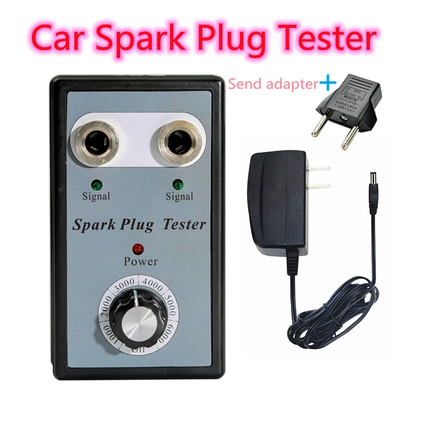 

Super Car Spark Plug Tester Automobile Dual-Hole Spark Tester 12v