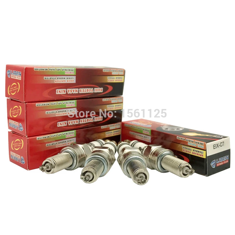 4pcs VORTEX IRIDIUM patent motorcycle spark plug EIX-C7 for CR7EK CR7E C7E CR7EIX CR7EGP IU22 U22ESRN SIMR7B9DS G59C B7RIU