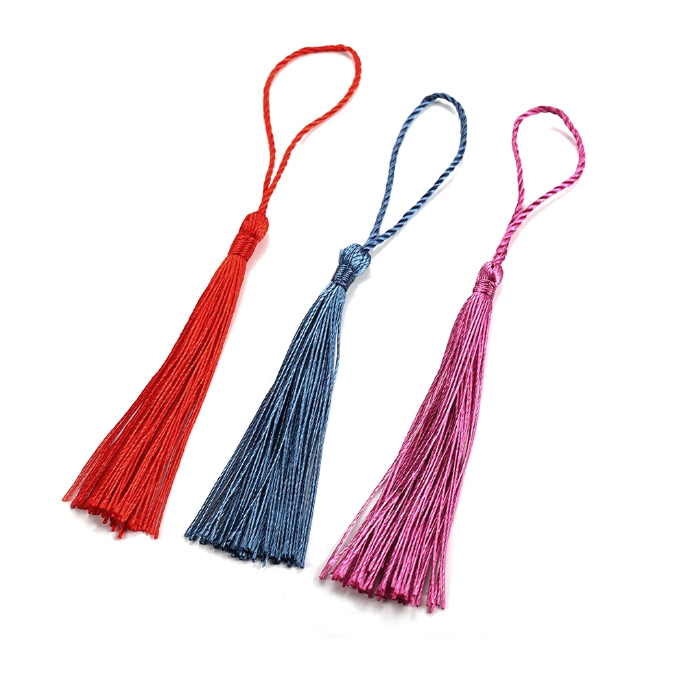 10-30Pcs 70mm Hängen Seil Seide Quaste Fringe Für DIY Schlüssel Kette Ohrring Haken Anhänger Schmuck Finden liefert Zubehör – Detail 7