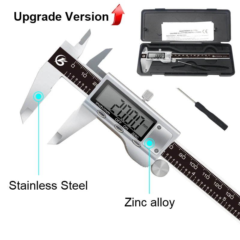 0-150mm Electronic Metal Caliper Digital Vernier Caliper Stainless Steel Ruler Gauge Micrometer LCD Measuring Tools