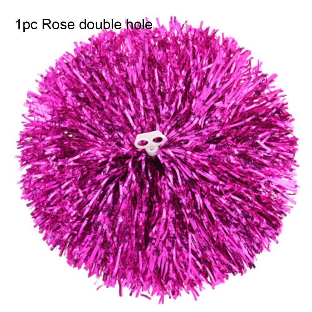1pc Cheerleader Pom Poms Competition  Cheering Ball Club Sport Supplies Dress Costume Pompoms Baton Hhandle Decorator