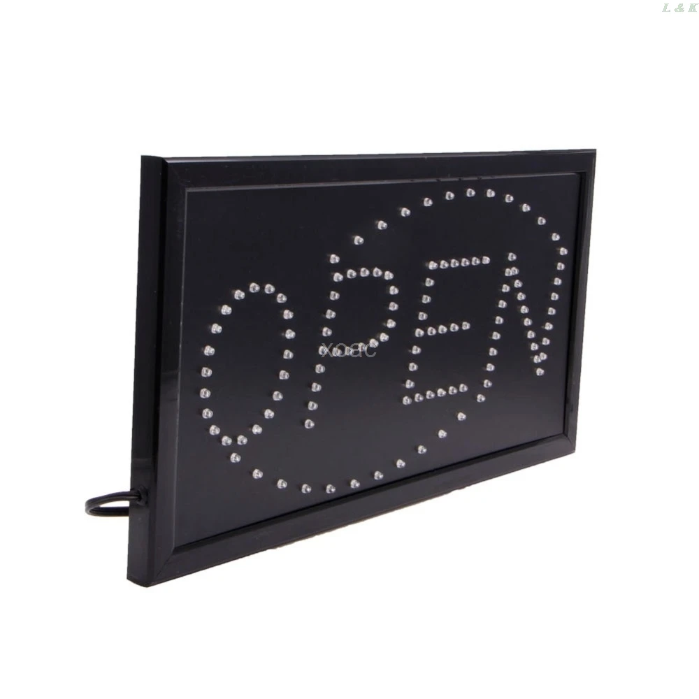 Bright Animated Motion Running Neon LED Business Store Shop OPEN Sign with Switch US plug  M04 dropship