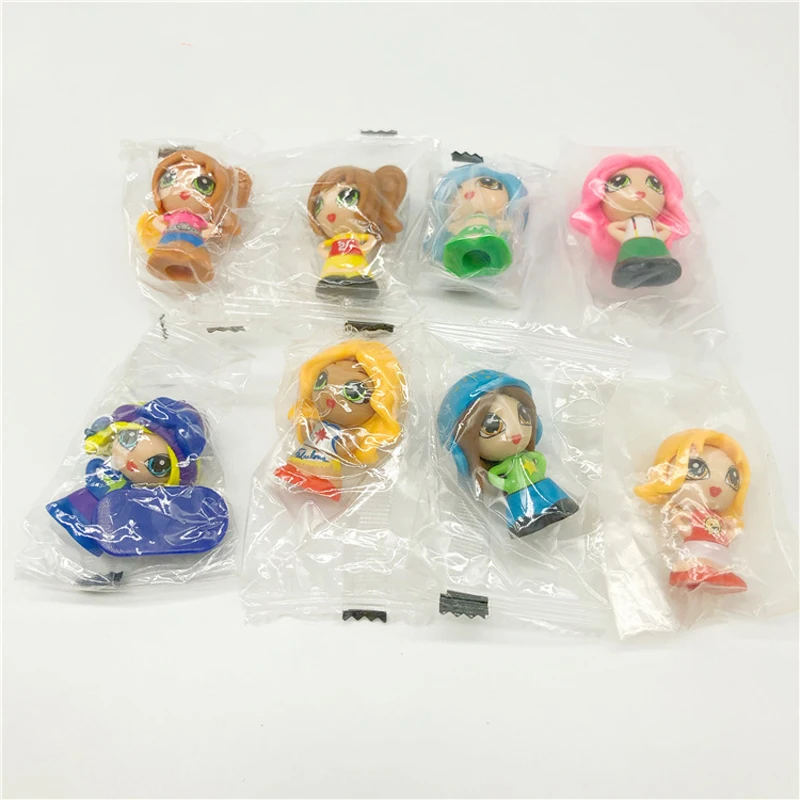 30Pcs Original Limited Stock Jakks Gift Ems Girl Figure Mini Tiny Baby Doll Kawaii Cute Toy DIY Assembly Gift for Kid Boy Girl