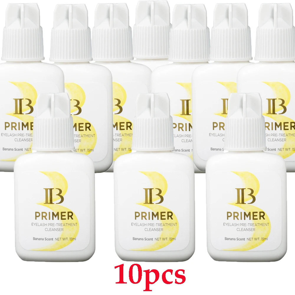 10pcs I Beauty Glue Primer 15ml Clear Eyelash Primer Eyelashes Extension Preparation Cleaner False Eye Lashes Cleanser ibeauty