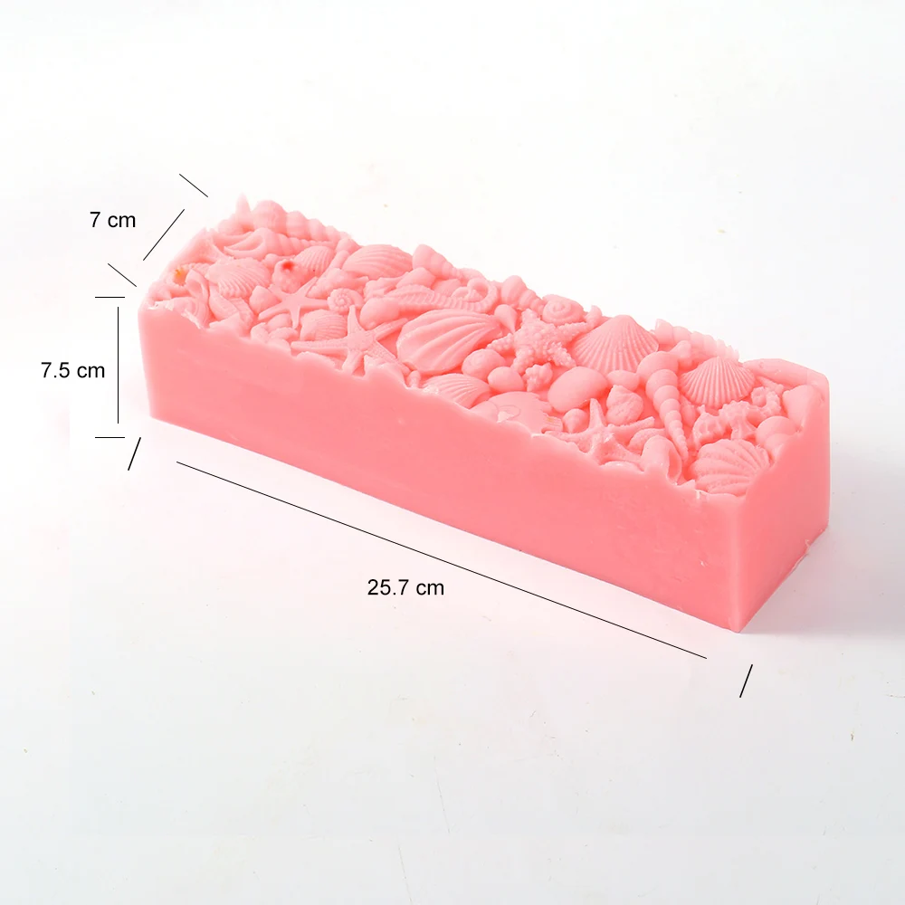 Silicone Molds for Handmade Soaps Rectangle Silicone Liner with Embossed Mat Soap Making Moulds