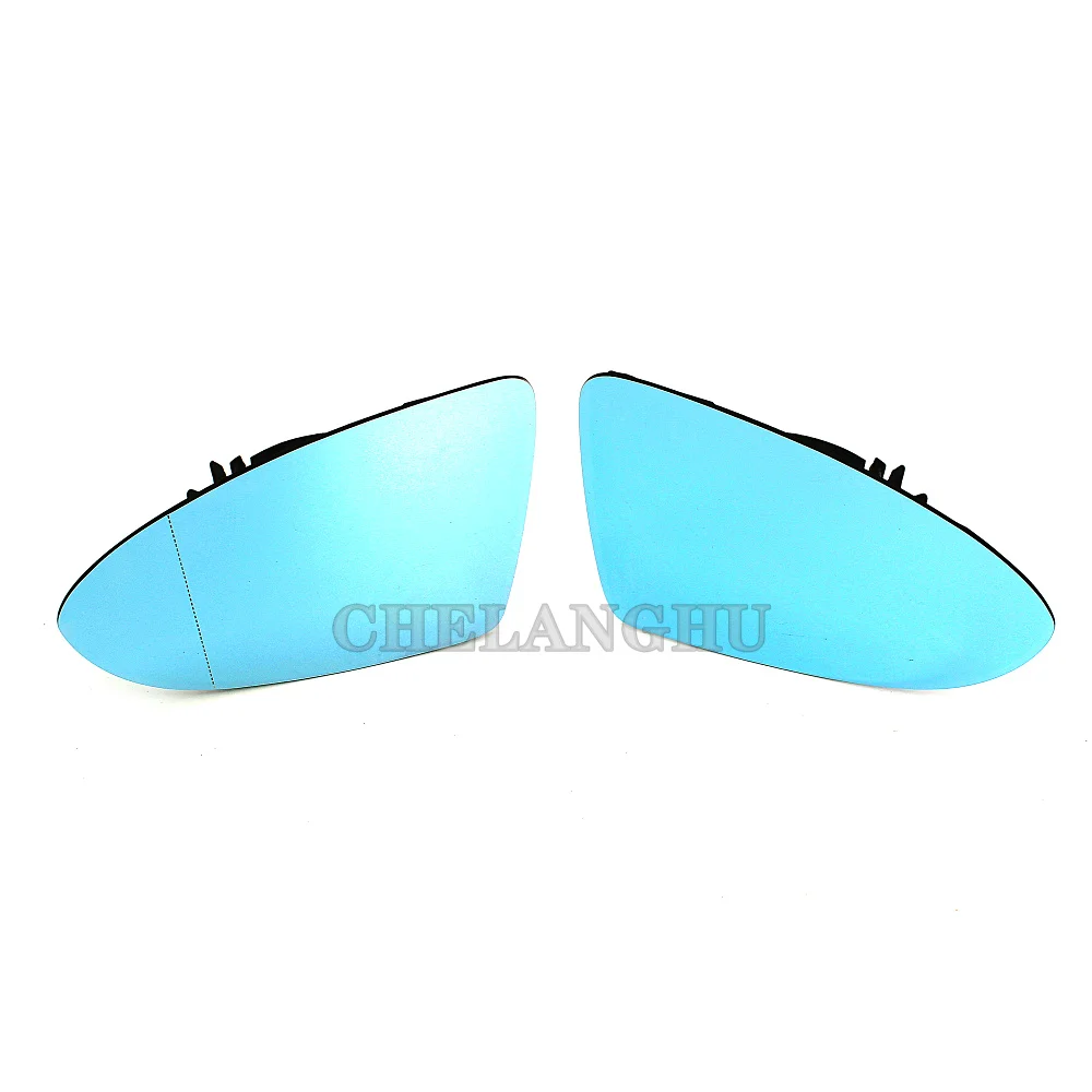 Whit /Blue Mirror Glass For VW Golf 7 7.5 MK7 GTD 2013 2014 2015 2016 2017 2018 2019 2020 Car-styling Rear Heated Mirror Glass