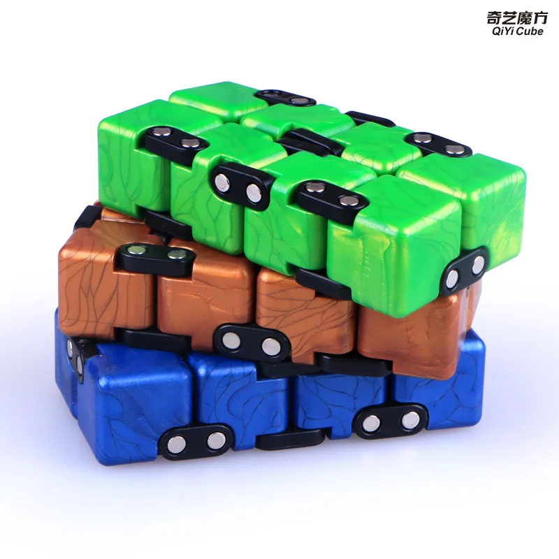 Stress Relief Toy QiYi Colorful Infinity Magic Neo Cube Blocks Portable Decompresses Relax Toys For Children Adults Kids Toys