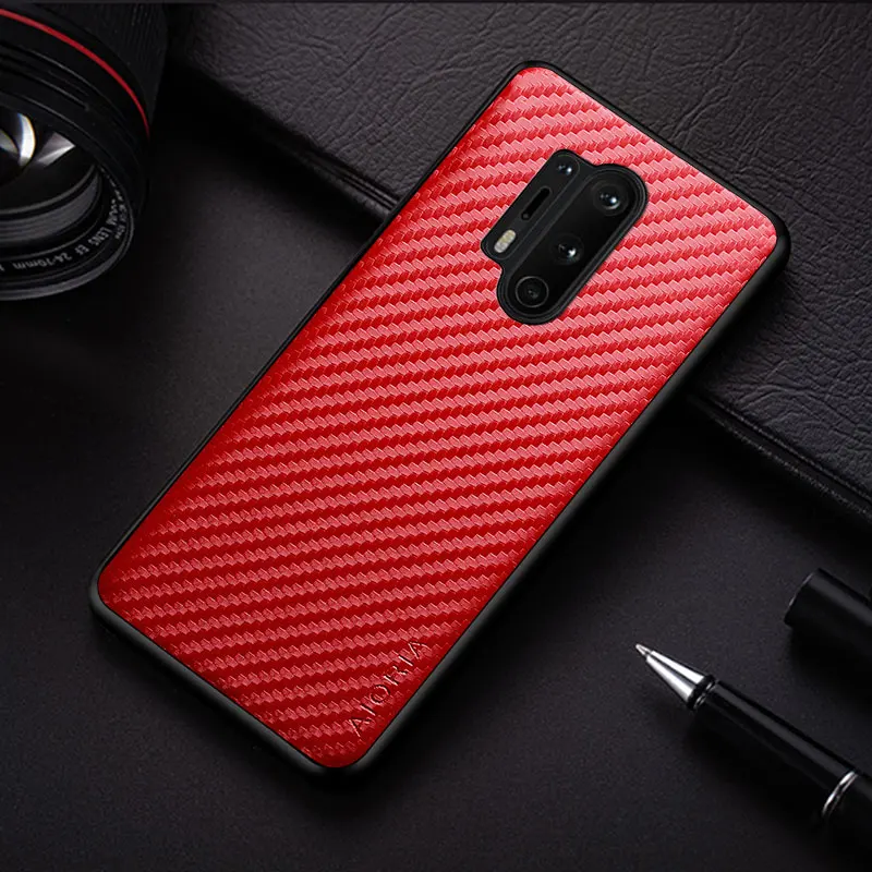 Carbon Fibre texture Phone Case for Oneplus 8 Pro 8T Fashion Design Soft Back Cover Coque for Oneplus 8 Pro Case