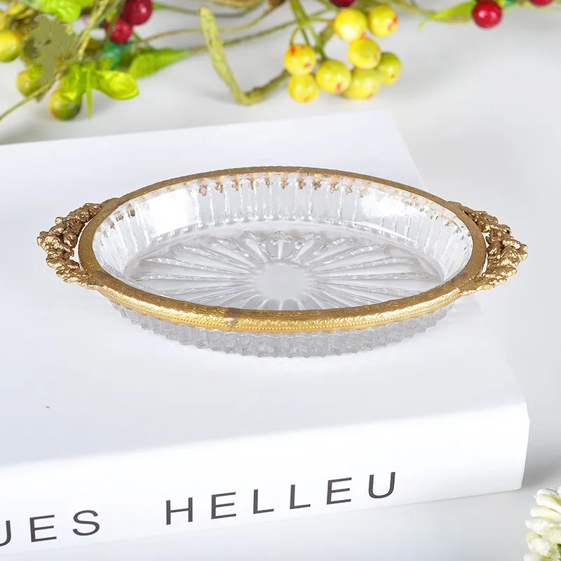 

Soap dish Oval jewelry storage tray Bathroom supplies Home Decoration Desktop ornaments Brass handmade products European retro