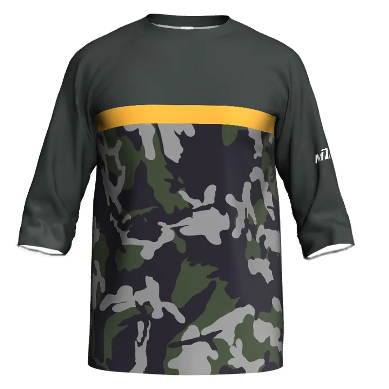 

Outdoor Bicycle Jersey for Men, Motocross Shirt, Downhill Cycling, MTB Wear, Race Mountain Bike, Quick-Dry, Camo Top, Military