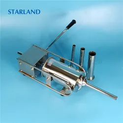 2L Spain Churros Making Machine Stainless Steel Manual Sausage Stuffer Horizontal Churro Extruding Machine Sausage Filler