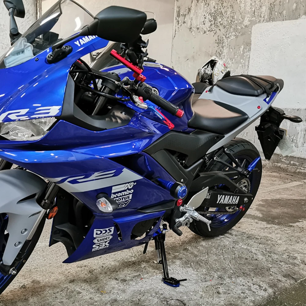 Motorcycle CNC YZF-R3 YZF R3 2019 2020 2021 Engine Crash Pads Exhaust Sliders Body Protector For YAMAHA R3 2019 2020