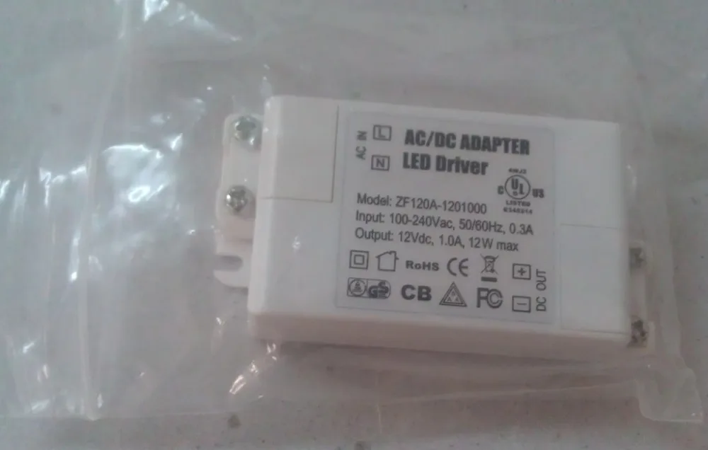 100V-240V to 12V 1A 12W LED Driver AC DC Adapter Power Supply Lighting Transformer for LED Lamp Strip 110V 220V