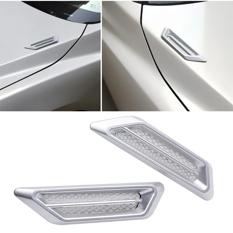 Car Exterior Air Intake Flow Side Fender Vent Wing Cover Trim Tuning Car Styling Shark Gill ABS 3D Decoration Sticker