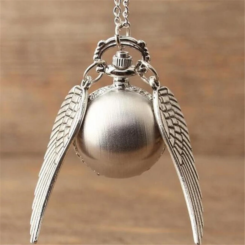 Harri Potter Golden Wings Snitch Action Toys Watch Quartz Pocket Watch Necklace Quidditch Balls Snitch Toy Fly Thief Clocks