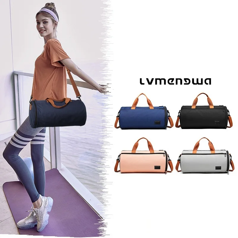 

Women Multi-function Sports Handbag Fitness Bag Fashion Luggage Bag Large Duffle Bag for Trip Male Travel Tote with Shoes Pouch