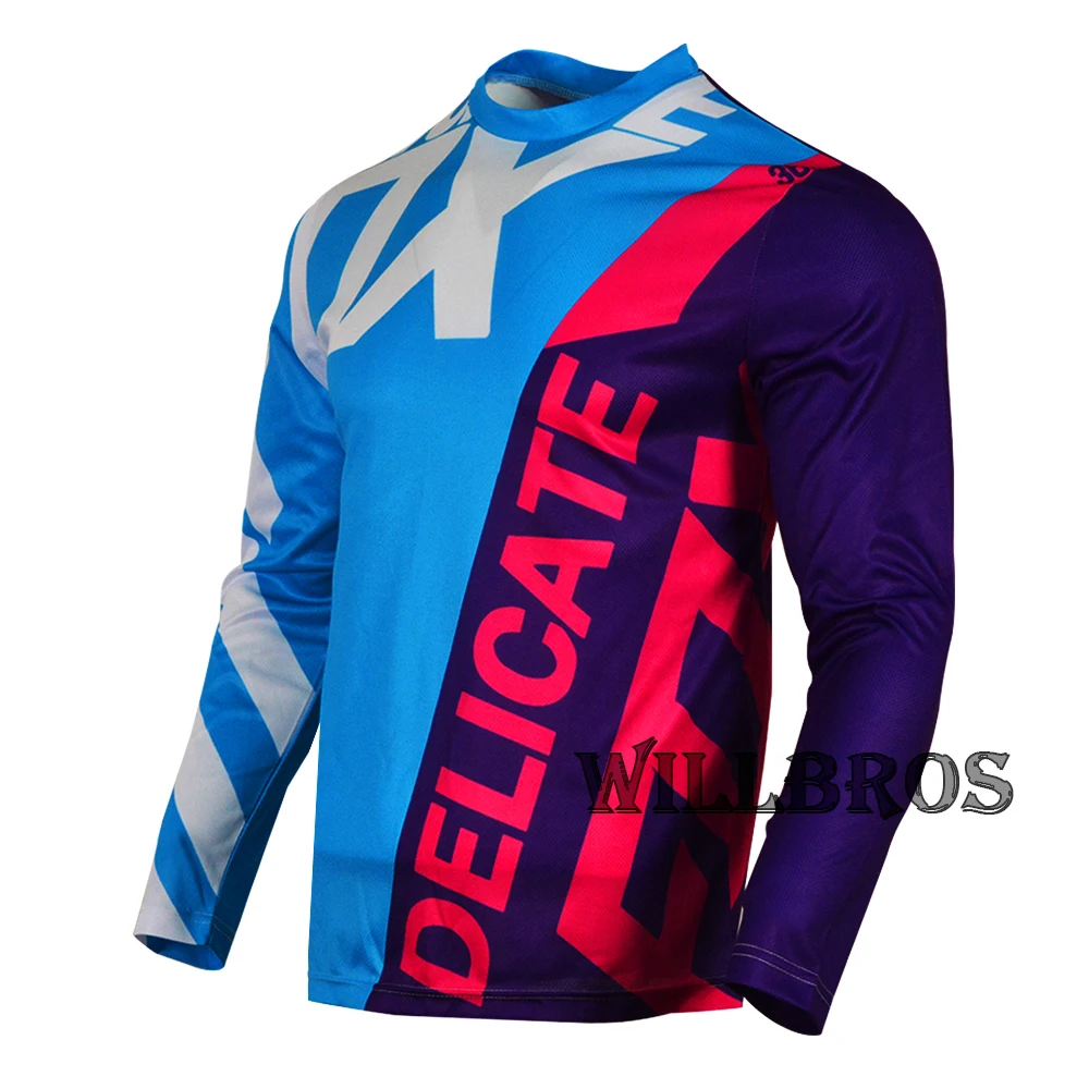 

Hot Sales Motorbike Motorcycle Summer Long Sleeve Delicate Fox 360 Creo Riding Jersey Mountain Bicycle Offroad T-shirt Mens