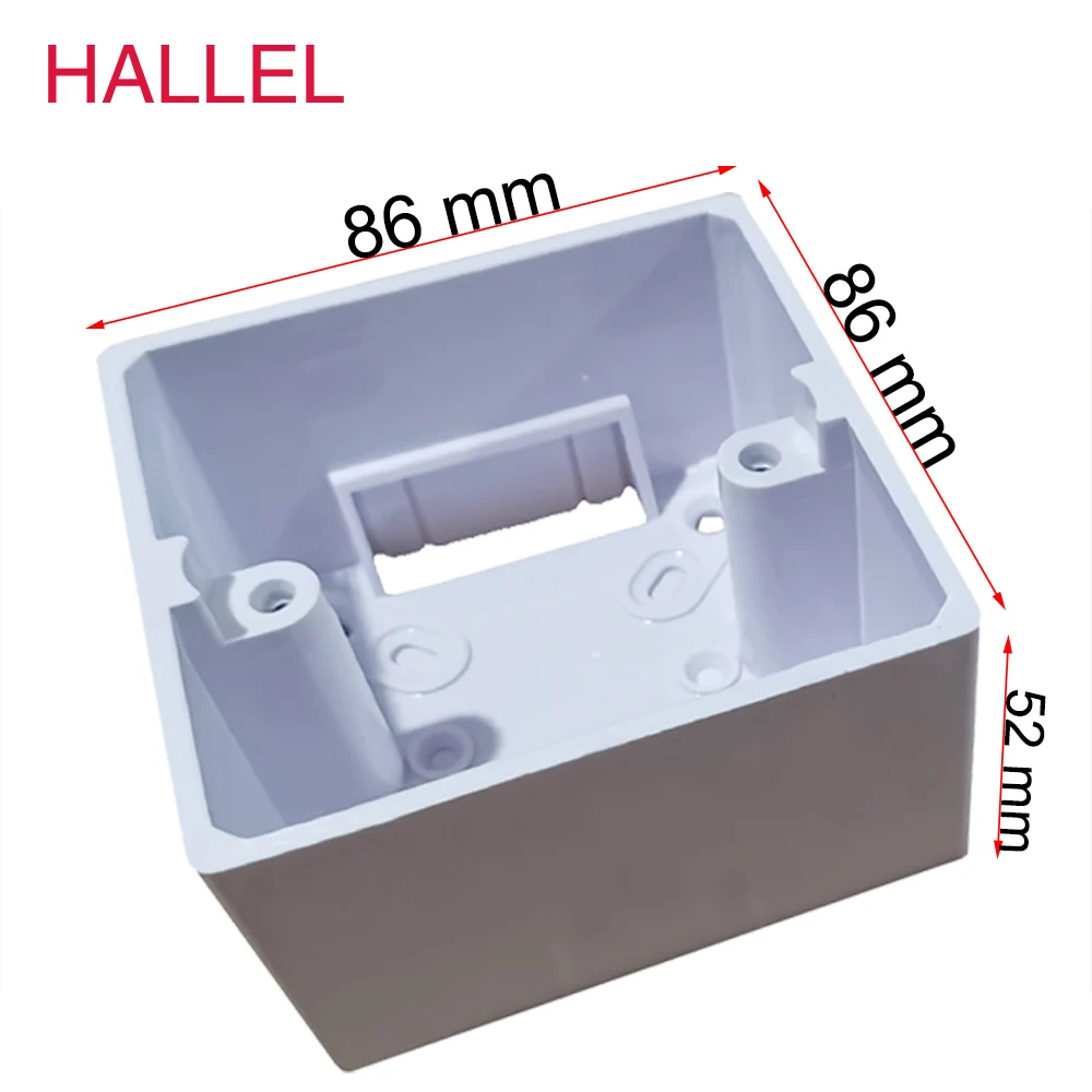 White 35 | 40 | 52 mm Switch Installation Box Wall Surface Junction Outfit Box, Socket External Mounting Outlet Box