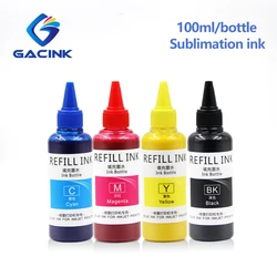 4*100ML Sublimation Heat Transfer Ink For Epson C88 C88+ WF-7710 WF-7720 WF-3620 WF-2750 ET-2720 ET-2760 ET-2750 ET-4700 Printer