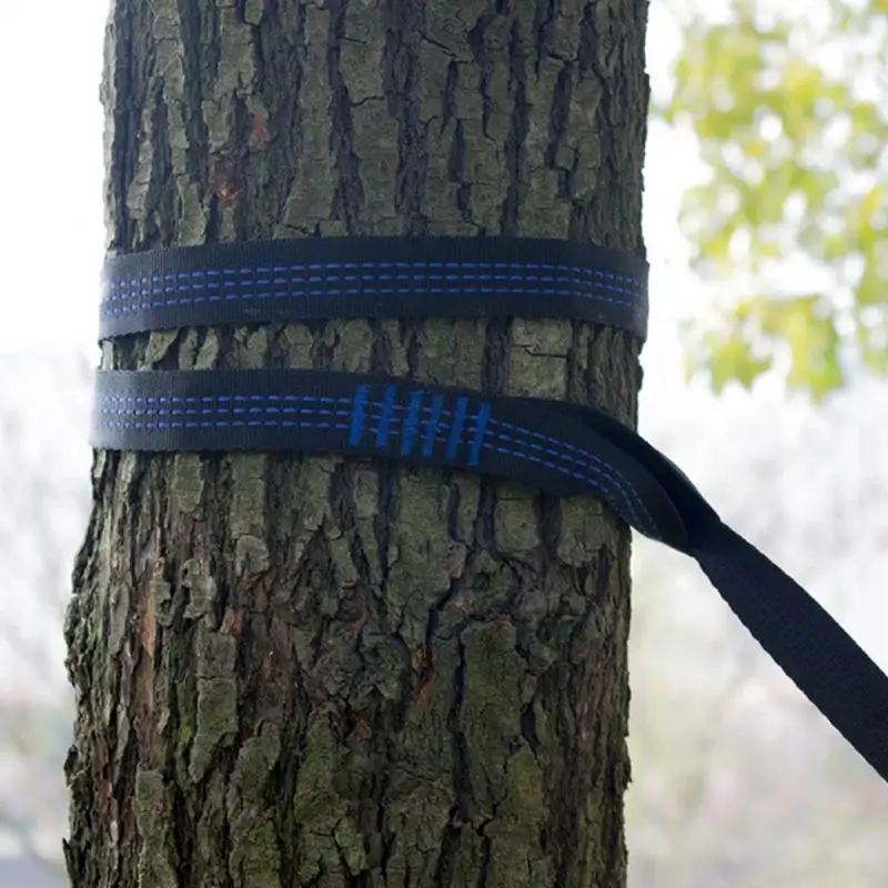 2pcs 2m Hammock Strap Outdoor Camping Hammock Garden Swing Straps Rope 250KG Load Tree Hanging Load-Bearing Strap Rope