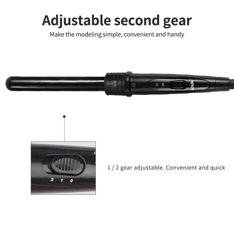 3 In1 Haar Curlers Care Styling Curling Eisen Zauberstab Austauschbare 3 Teile Clip Haar Eisen Curler Set Curler Haar Stile werkzeug