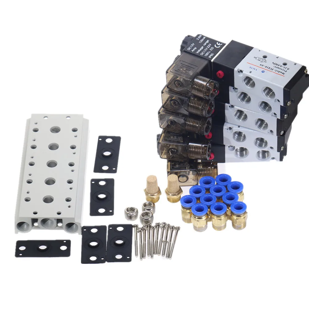 Detalhe 1 de Válvula solenoide 4V210-08 Pneumática