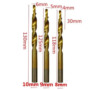 목공 Kreg 수동 포켓 홀 드릴용 4-8/5-9/6-10mm HSS 트위스트 스텝 드릴 비트
