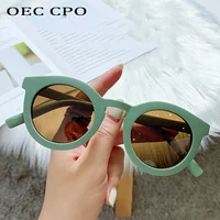 OEC CPO-gafas de sol redondas Vintage para mujer, lentes de sol elegantes a la moda, Punk, oculo de sol, UV400, 2022