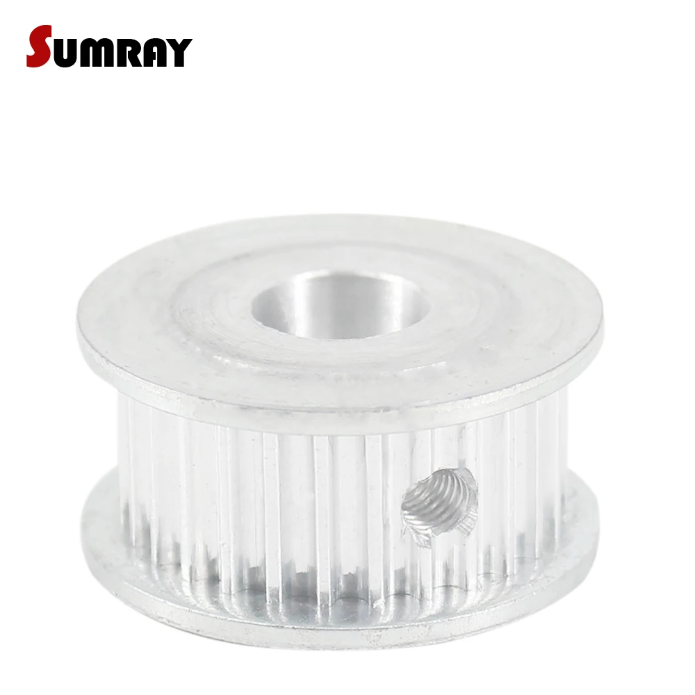 Timing Pulley HTD3M 26T 5/6/8/10/12/14mm Inner Bore 11/16mm Width Aluminium Alloy Pulley Wheel for Engraving Machine