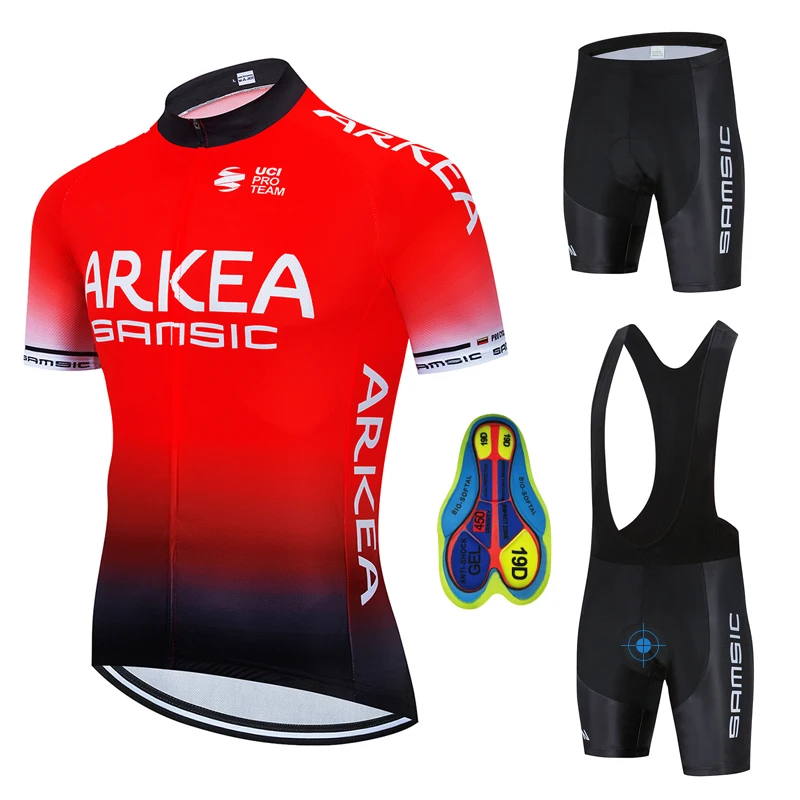 2020 ARKEA Cycling Jersey Set Summer Cycling Wear Mountain Bike Clothes Bicycle Clothing MTB Bike Cycling Clothing Cycling Suit