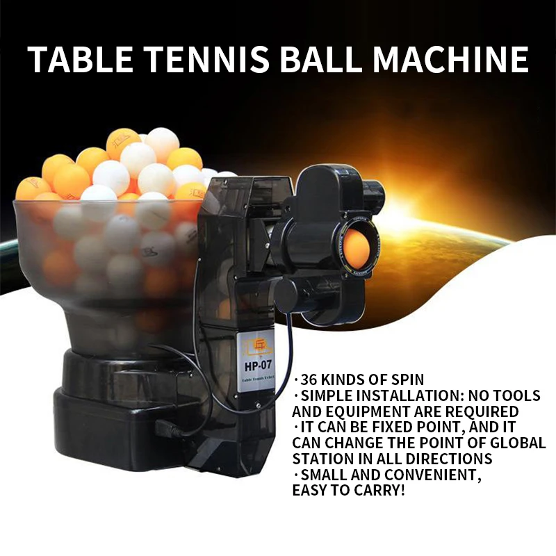 HP-07 automatic table tennis ball machine, multi-rotation and multi-point ball machine, luxury home training device