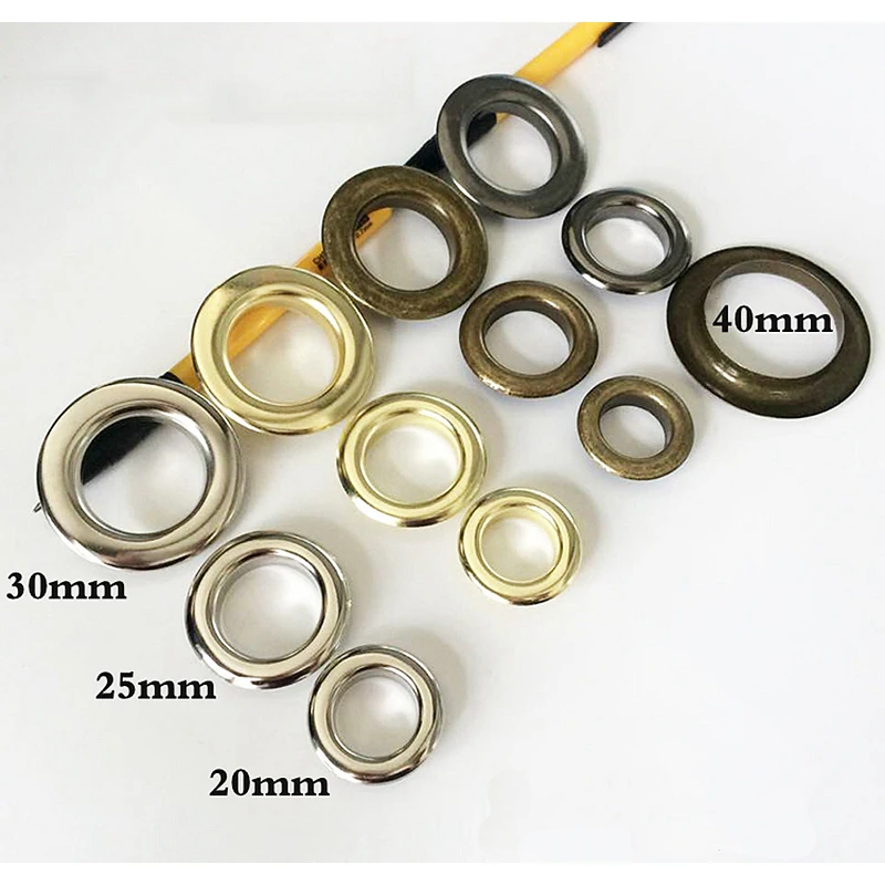 20-40mm Big Size Brass Eyelets With Grommet For Bag Hat Shoes Clothes Jeans Leather Craft Chocker Decoration DIY Accessories