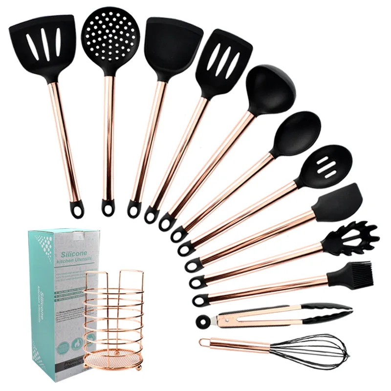 

13pcs Silicone Kitchenware Non-stick Cookware Cooking Tool Spatula Egg Beaters Shovel Kitchen Utensils Set Silicone Utensils Set