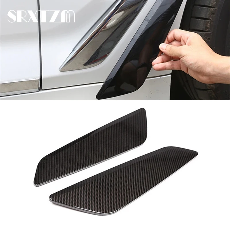 2PCS ABS Fender Wind Port Cover Trim For BMW G30 G38 New 5 Series 2017 2018 Out Side Vent Air Flow Outlet Sticker Decoration