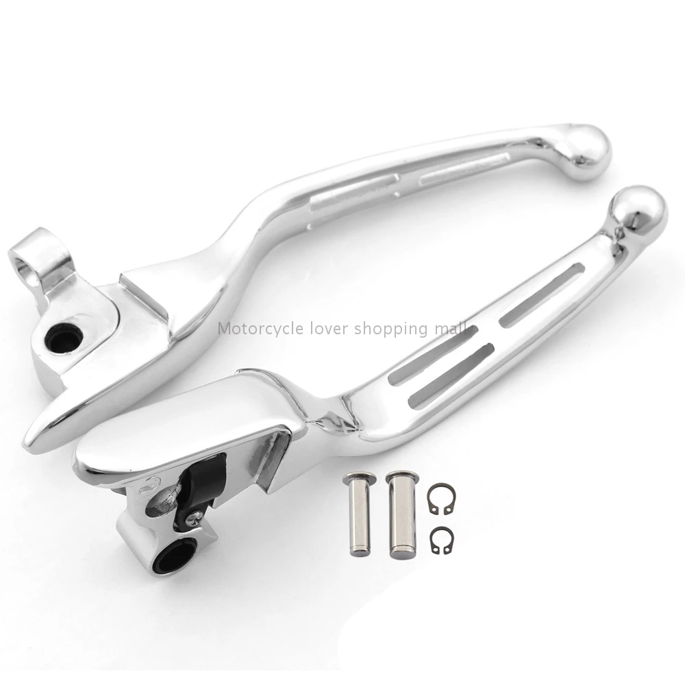 Chrome Aluminum Motorcycle Accessories Brake Clutch Hand Levers For Harley Touring Trike 2008-2013 FLHR FLHRC 2014-up