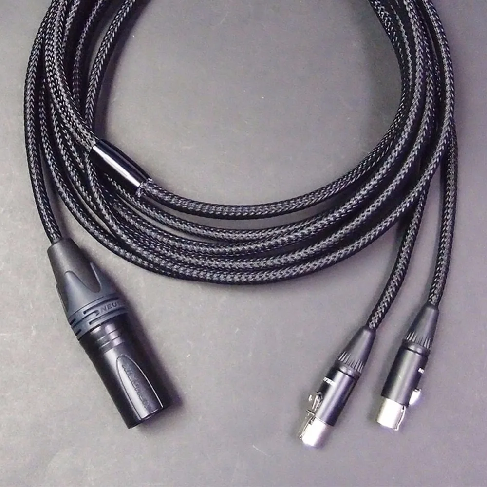 Thouliess Free Shipping Handmade 4pin XLR Balanced Male Upgrade Cable for LCD2 LCD-3 LCD-4 LCD-XC Headphones