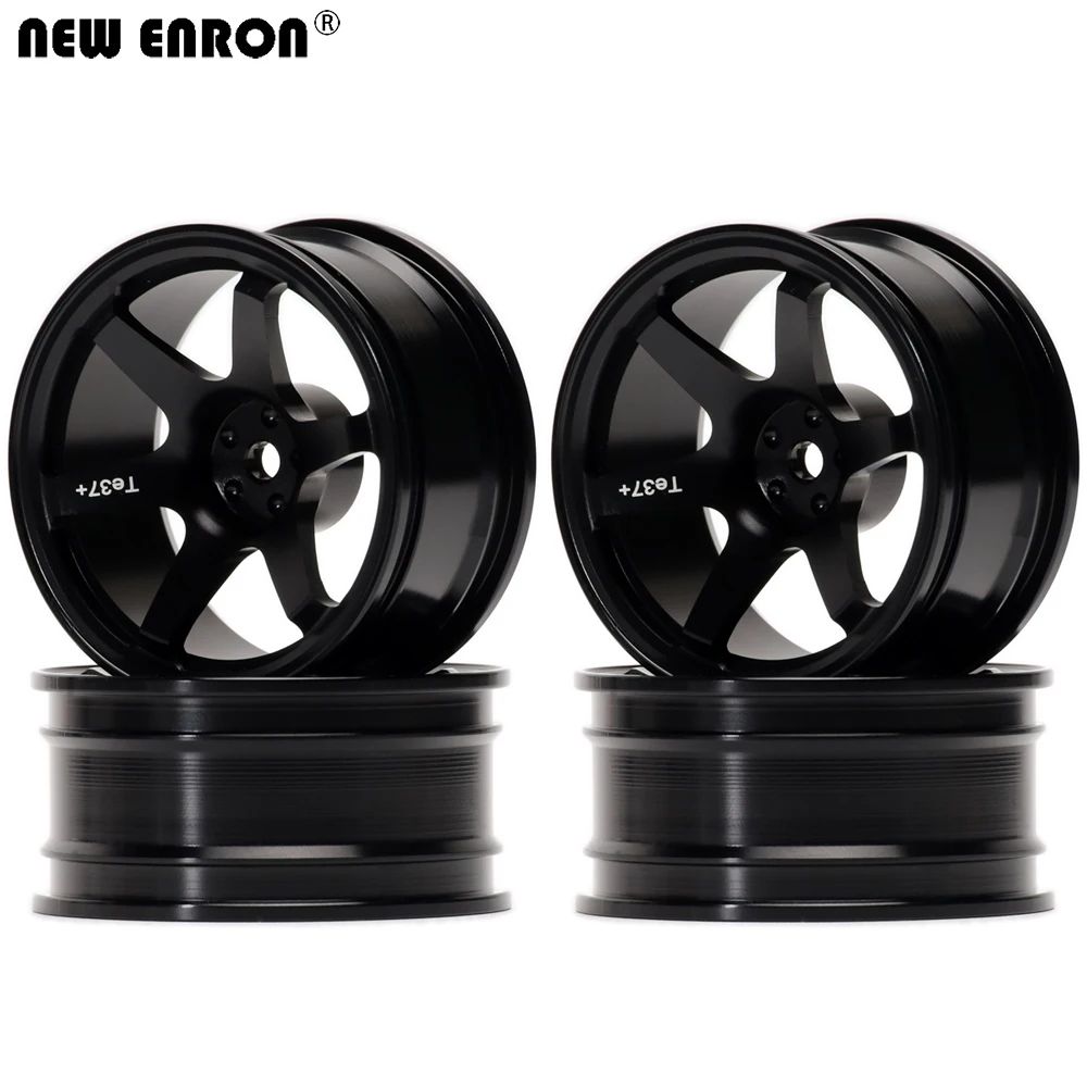 NEW ENRON Aluminum Alloy 6 Spoke 52MM Wheel Rims 4Pcs For RC Car 1/10 On-Road Drift Tamiya HPI Kyosho RedCat SAKURA Traxxas HSP